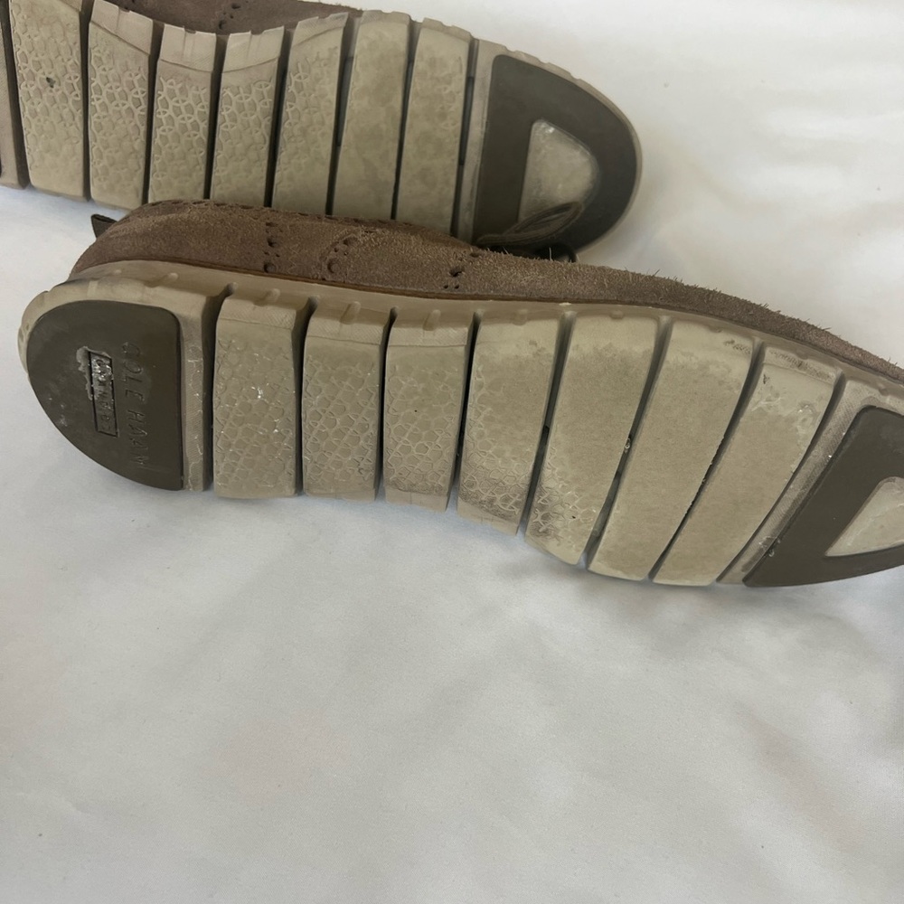 Men's Cole Haan suede casual oxford shoes - Picture 6 of 7